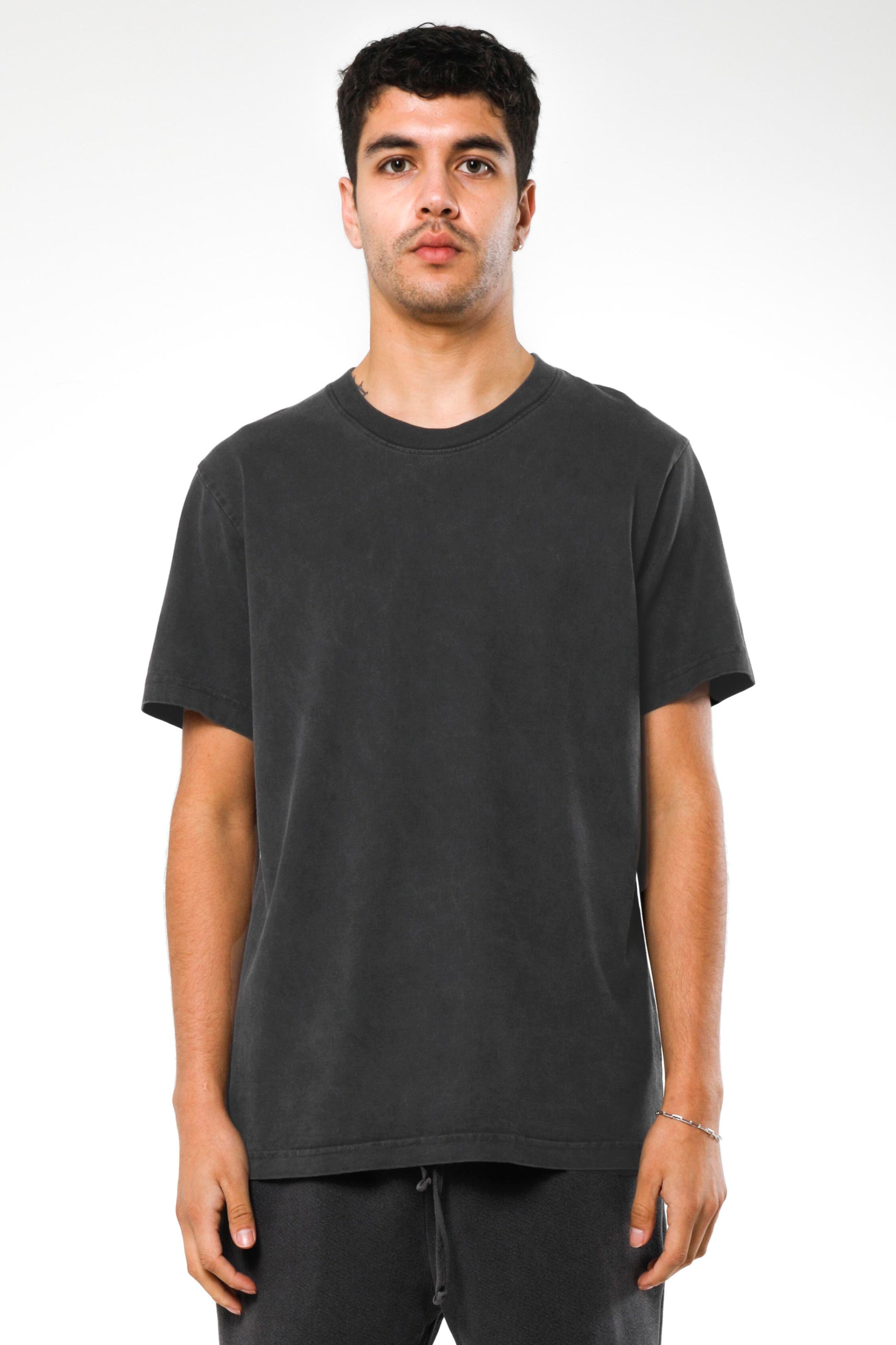 ★FLARE UP★ Drape Layered TShirt FL131Charcoal Drape Layered T-Shirt (FL-131_Charcoal) - FLAREUP | 60